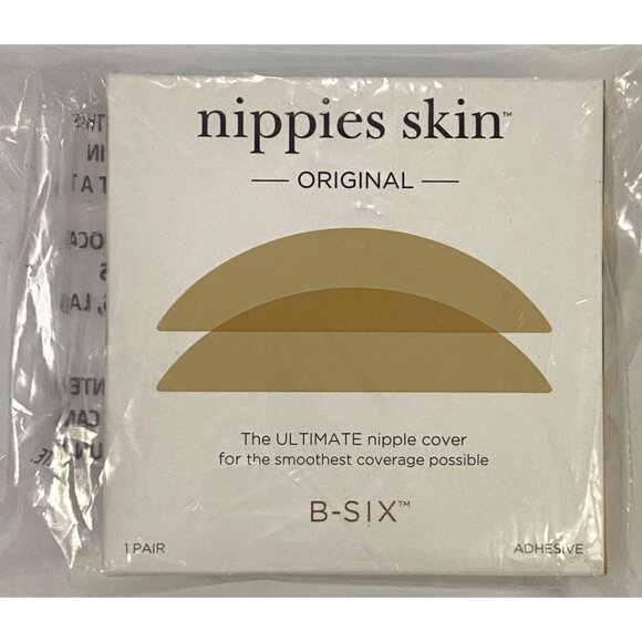 Nippies Skin Original B-SIX Nipple Cover Creme Color Smooth S/M (3”) A-C Cups - Picture 1 of 5